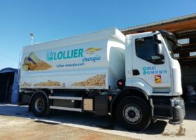 Camion souffleur de pellets en vrac